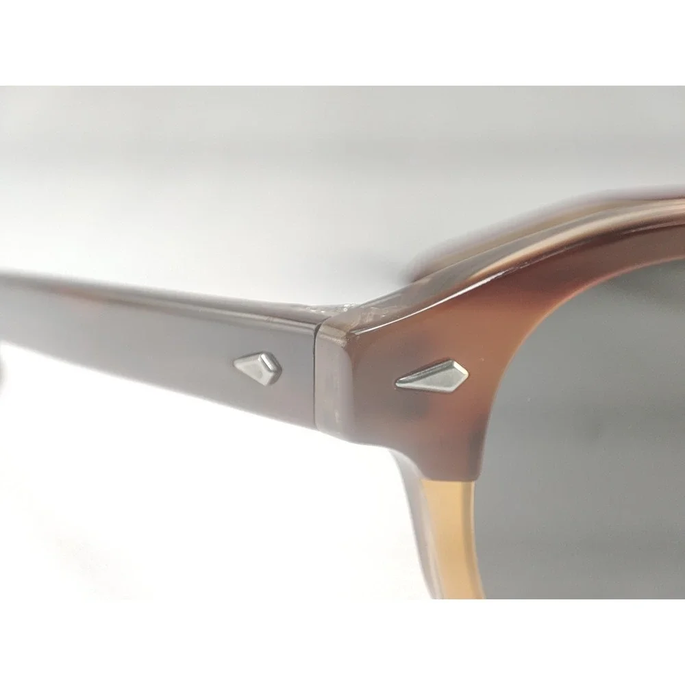 American Optical Times Chestnut Sand 47-21-145 Round Acetate Sunglasses USA